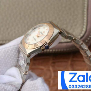 ĐỒNG HỒ NỮ OMEGA CONSTELLATION FAKE NHÀ MÁY 3S VÀNG HỒNG ĐÍNH ĐÁ 27MM 3 ĐỒNG HỒ NỮ OMEGA CONSTELLATION FAKE NHÀ MÁY 3S VÀNG HỒNG ĐÍNH ĐÁ 27MM
