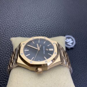 AUDEMARS PIGUET COPIES WATCHES ROYAL OAK 15500OR ZF FACTORY BLACK DIAL 41MM 3 ĐỒNG HỒ AUDEMARS PIGUET ROYAL OAK 15500OR REPLICA 11 NHÀ MÁY ZF MẶT ĐEN 41MM