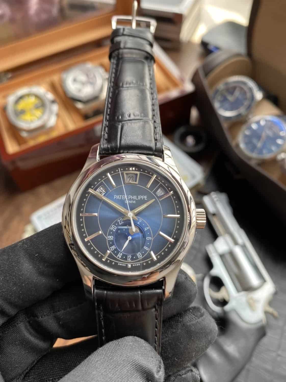 ĐỒNG HỒ PATEK PHILIPPE 5205G REPLICA 11 BLUE DIAL GR FACTORY 40MM (13) ĐỒNG HỒ PATEK PHILIPPE 5205G REPLICA 11 BLUE DIAL GR FACTORY 40MM (13)