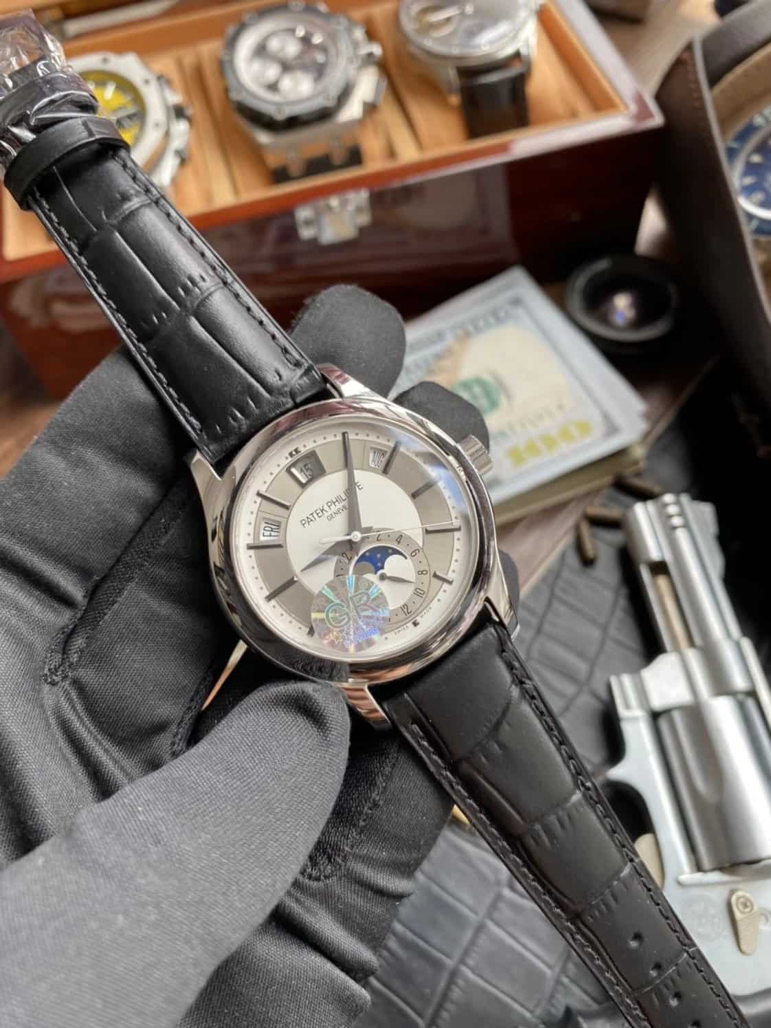 ĐỒNG HỒ PATEK PHILIPPE 5205G REPLICA 11 CAO CẤP THỤY SỸ GR FACTORY 40MM (6) ĐỒNG HỒ PATEK PHILIPPE 5205G REPLICA 11 CAO CẤP THỤY SỸ GR FACTORY 40MM (6)
