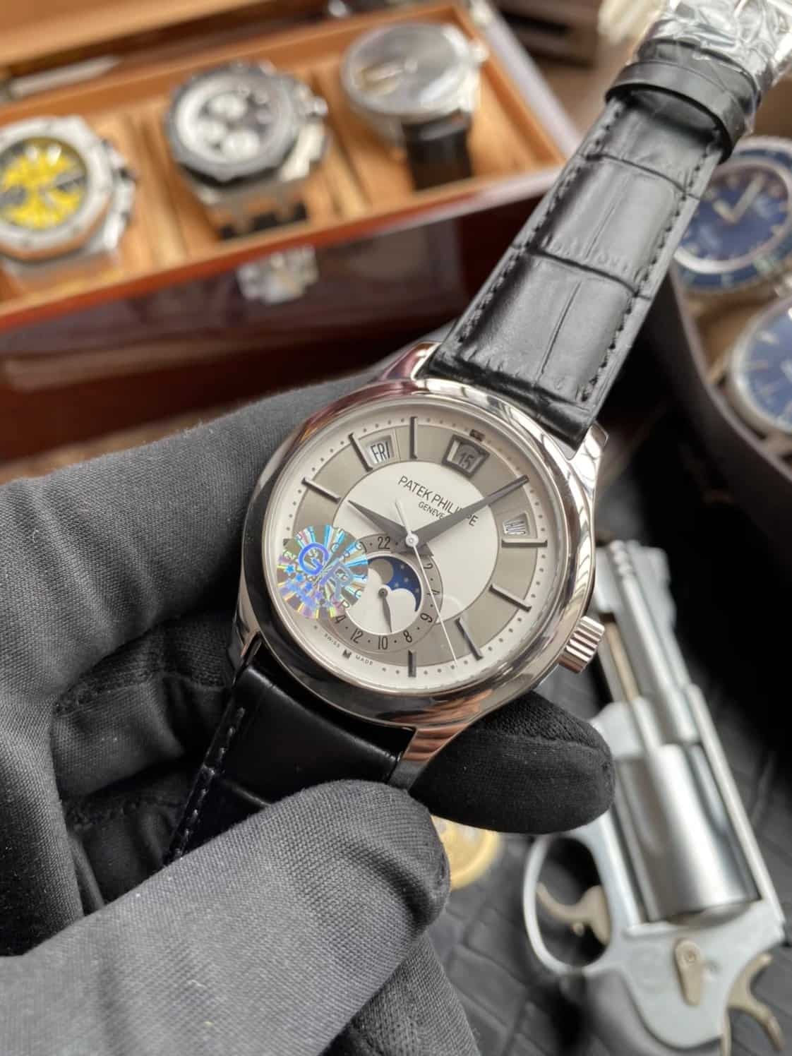 ĐỒNG HỒ PATEK PHILIPPE 5205G REPLICA 11 CAO CẤP THỤY SỸ GR FACTORY 40MM (7) ĐỒNG HỒ PATEK PHILIPPE 5205G REPLICA 11 CAO CẤP THỤY SỸ GR FACTORY 40MM (7)