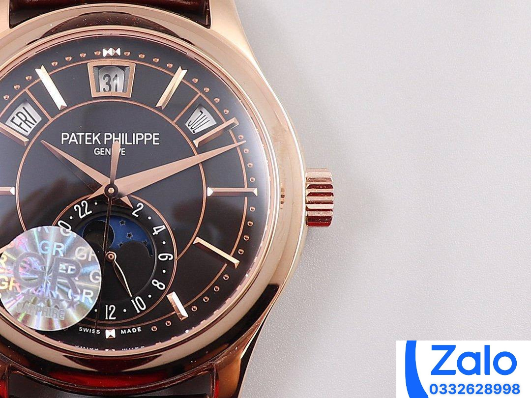 ĐỒNG HỒ PATEK PHILIPPE 5205R REPLICA 11 ROSE GOLD MẶT ĐEN GR FACTORY 40MM (3) ĐỒNG HỒ PATEK PHILIPPE 5205R REPLICA 11 ROSE GOLD MẶT ĐEN GR FACTORY 40MM (3)