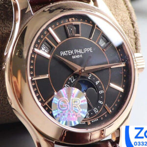ĐỒNG HỒ PATEK PHILIPPE 5205R REPLICA 1:1 ROSE GOLD MẶT ĐEN GR FACTORY 40MM 2 ĐỒNG HỒ PATEK PHILIPPE 5205R REPLICA 11 ROSE GOLD MẶT ĐEN GR FACTORY 40MM (5)