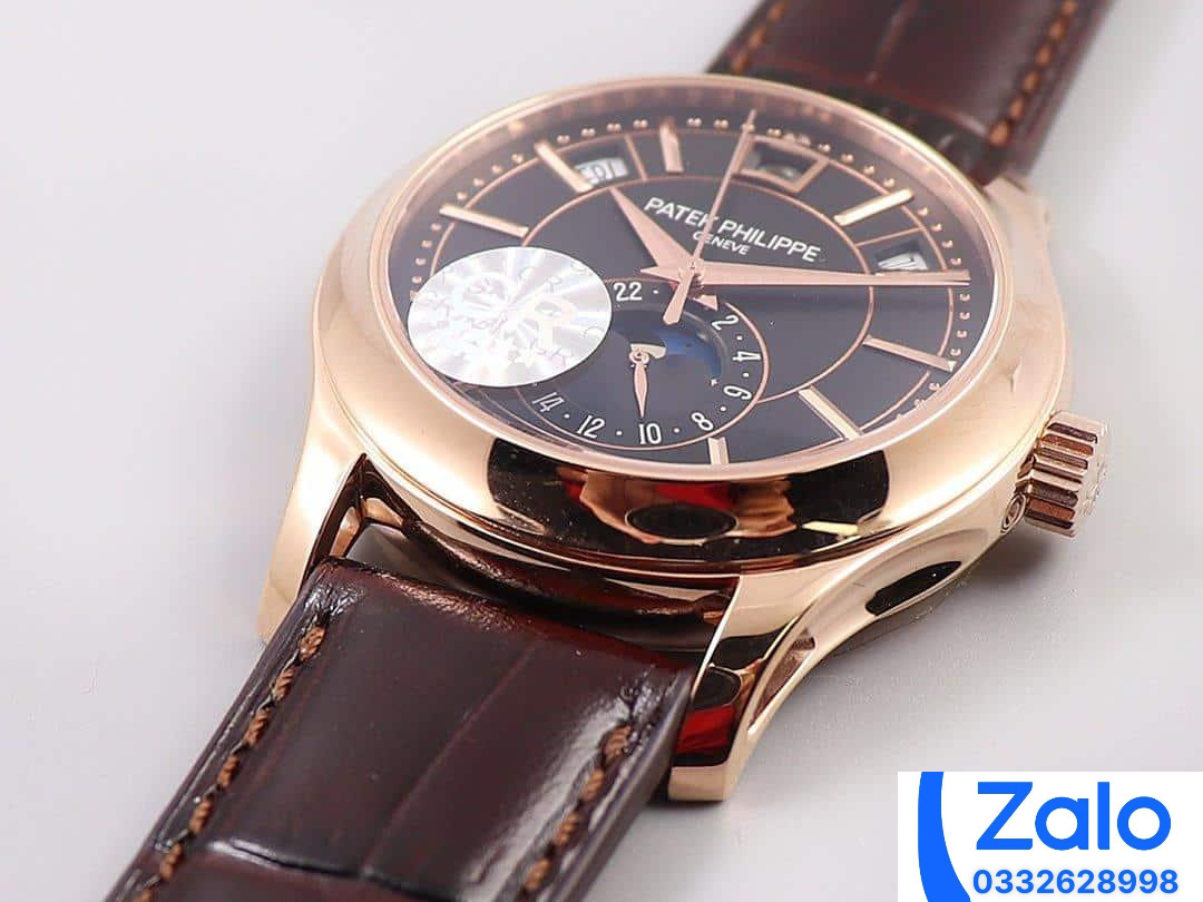 ĐỒNG HỒ PATEK PHILIPPE 5205R REPLICA 11 ROSE GOLD MẶT ĐEN GR FACTORY 40MM (8) ĐỒNG HỒ PATEK PHILIPPE 5205R REPLICA 11 ROSE GOLD MẶT ĐEN GR FACTORY 40MM (8)