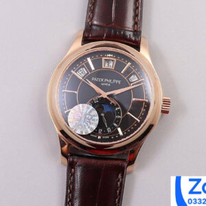 ĐỒNG HỒ PATEK PHILIPPE 5205R REPLICA 1:1 ROSE GOLD MẶT ĐEN GR FACTORY 40MM 4 ĐỒNG HỒ PATEK PHILIPPE 5205R REPLICA 11 ROSE GOLD MẶT ĐEN GR FACTORY 40MM (9)