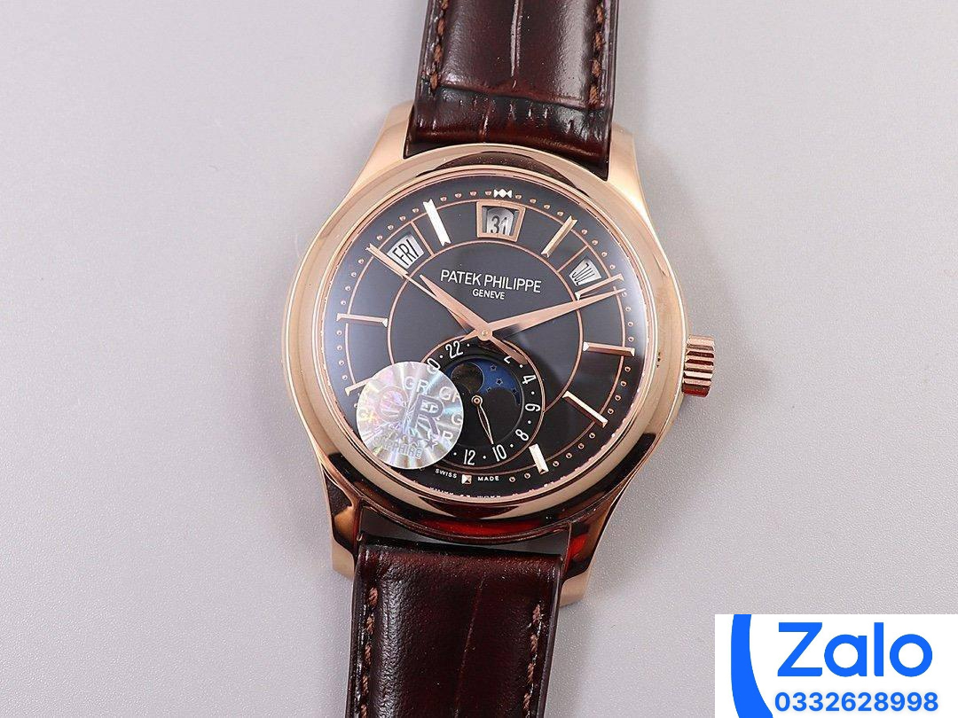 ĐỒNG HỒ PATEK PHILIPPE 5205R REPLICA 11 ROSE GOLD MẶT ĐEN GR FACTORY 40MM (9) ĐỒNG HỒ PATEK PHILIPPE 5205R REPLICA 11 ROSE GOLD MẶT ĐEN GR FACTORY 40MM (9)