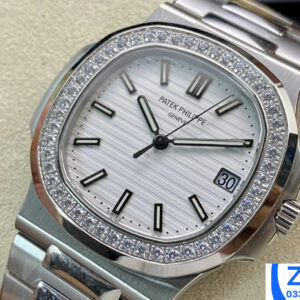 PATEK PHILIPPE 5723 NAUTILUS COPIES WATCHES WHITE DIAL PPF FACTORY 40MM 3 ĐỒNG HỒ PATEK PHILIPPE 5711 NAUTILUS REPLICA 11 ĐÍNH ĐÁ PPF FACTORY 40MM (4)