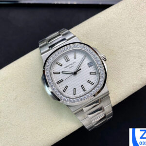 PATEK PHILIPPE 5723 NAUTILUS COPIES WATCHES WHITE DIAL PPF FACTORY 40MM 5 ĐỒNG HỒ PATEK PHILIPPE 5711 NAUTILUS REPLICA 11 ĐÍNH ĐÁ PPF FACTORY 40MM (6)