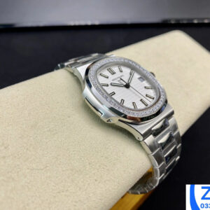 PATEK PHILIPPE 5723 NAUTILUS COPIES WATCHES WHITE DIAL PPF FACTORY 40MM 6 ĐỒNG HỒ PATEK PHILIPPE 5711 NAUTILUS REPLICA 11 ĐÍNH ĐÁ PPF FACTORY 40MM (7)