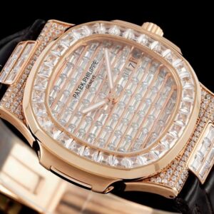 ĐỒNG HỒ PATEK PHILIPPE 5711 NAUTILUS ROSE GOLD ĐÍNH ĐÁ REPLICA 1:1 GS 40MM 1 ĐỒNG HỒ PATEK PHILIPPE 5711 NAUTILUS ROSE GOLD ĐÍNH ĐÁ REPLICA 11 GS 40MM (9)