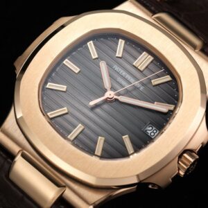 ĐỒNG HỒ PATEK PHILIPPE 5711 NAUTILUS REPLICA 1:1 ROSE GOLD DÂY DA 3K 40MM 2 ĐỒNG HỒ PATEK PHILIPPE 5711G NAUTILUS REPLICA 11 ROSE GOLD DÂY DA 3K 40MM (3)