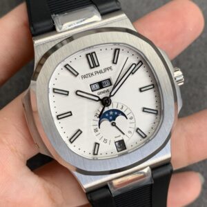 ĐỒNG HỒ PATEK PHILIPPE 5726 NAUTILUS DÂY CAO SU ĐEN REPLICA 1:1 GR 40.5MM 1 ĐỒNG HỒ PATEK PHILIPPE 5726 NAUTILUS DÂY CAO SU ĐEN REPLICA 11 GR 40 (2)