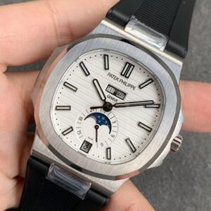 ĐỒNG HỒ PATEK PHILIPPE 5726 NAUTILUS DÂY CAO SU ĐEN REPLICA 1:1 GR 40.5MM 2 ĐỒNG HỒ PATEK PHILIPPE 5726 NAUTILUS DÂY CAO SU ĐEN REPLICA 11 GR 40 (3)