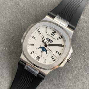 ĐỒNG HỒ PATEK PHILIPPE 5726 NAUTILUS DÂY CAO SU ĐEN REPLICA 1:1 GR 40.5MM 7 ĐỒNG HỒ PATEK PHILIPPE 5726 NAUTILUS DÂY CAO SU ĐEN REPLICA 11 GR 40 (8)