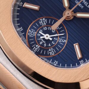 PATEK PHILIPPE 5980 NAUTILUS BLUE DIAL REPLICA WATCHES 3K FACTORY 40MM 3 ĐỒNG HỒ PATEK PHILIPPE 5980 NAUTILUS ROSE GOLD REPLICA 11 3K FACTORY 40MM (4)