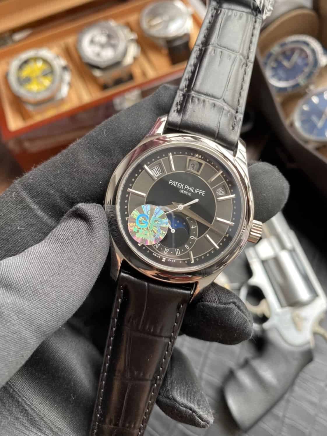 ĐỒNG HỒ PATEK PHILIPPE CALATRAVA 5205G REPLICA 11 NAM DÂY DA GR FACTORY 40MM (5) ĐỒNG HỒ PATEK PHILIPPE CALATRAVA 5205G REPLICA 11 NAM DÂY DA GR FACTORY 40MM (5)