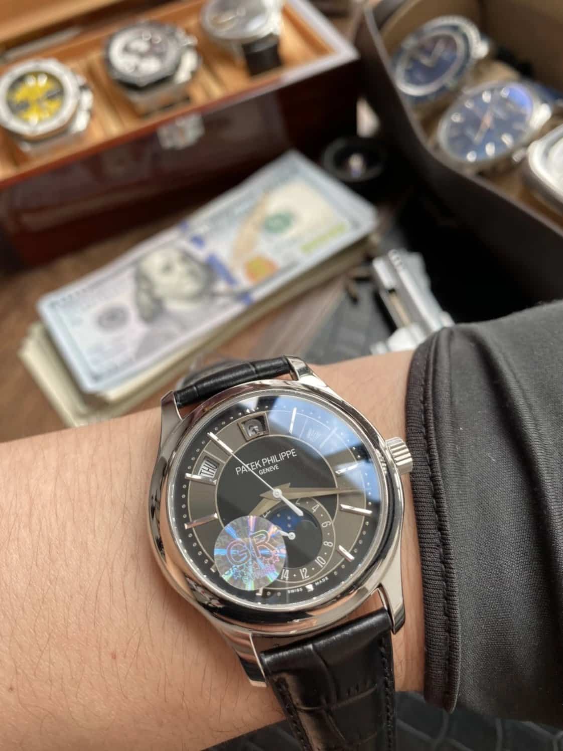 ĐỒNG HỒ PATEK PHILIPPE CALATRAVA 5205G REPLICA 11 NAM DÂY DA GR FACTORY 40MM (6) ĐỒNG HỒ PATEK PHILIPPE CALATRAVA 5205G REPLICA 11 NAM DÂY DA GR FACTORY 40MM (6)