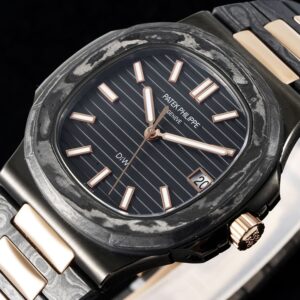 PATEK PHILIPPE DIW CARBON 5711 NAUTILUS BEST COPIES WATCHES BLACK AND YELLOW 40MM 6 ĐỒNG HỒ PATEK PHILIPPE DIW CARBON 5711 NAUTILUS REPLICA 11 CAO CẤP 40MM (7)