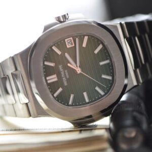 ĐỒNG HỒ PATEK PHILIPPE NAUTILUS 5711 GREEN DIAL REPLICA 1:1 3K FACTORY 40MM 3 ĐỒNG HỒ PATEK PHILIPPE NAUTILUS 5711 GREEN DIAL REPLICA 11 3K FACTORY 40MM (4)
