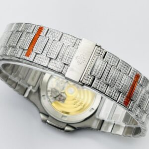 PATEK PHILIPPE NAUTILUS 5711 BEST REPLICA WATCHES RHINESTONE FULL GEM R8 FACTORY 40MM 7 ĐỒNG HỒ PATEK PHILIPPE NAUTILUS 5711 REPLICA 11 ĐÍNH FULL ĐÁ R8 FACTORY 40MM (8)