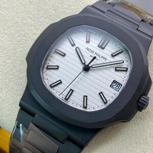 PATEK PHILIPPE NAUTILUS 5711 BEST COPIES WATCHES CARBON CASE PPF FACTORY 40MM 4 ĐỒNG HỒ PATEK PHILIPPE NAUTILUS 5711 REPLICA 11 MẶT TRẮNG CARBON PPF 40MM (3)