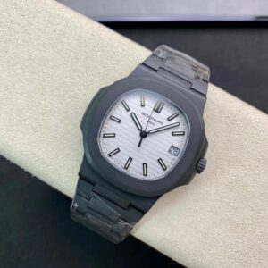PATEK PHILIPPE NAUTILUS 5711 BEST COPIES WATCHES CARBON CASE PPF FACTORY 40MM 5 DONG HO PATEK PHILIPPE NAUTILUS 5711 REPLICA 11 MAT TRANG CARBON PPF 40MM 4
