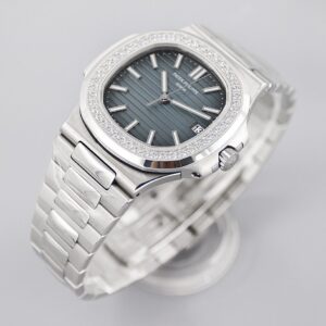 PATEK PHILIPPE NAUTILUS 5723 BEST COPIES WATCHES RHINESTONE MOISANITE 3K 40MM 1 ĐỒNG HỒ PATEK PHILIPPE NAUTILUS 5711 REPLICA 11 NIỀNG MOISANITE 3K 40MM (1)
