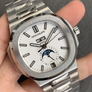 PATEK PHILIPPE NAUTILUS 5726 WHITE DIAL BEST COPIES WATCHES GR FACTORY 40.5MM 1 ĐỒNG HỒ PATEK PHILIPPE NAUTILUS 5726 WHITE DIAL REPLICA 11 GR FACTORY 40 (2)