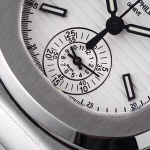 PATEK PHILIPPE NAUTILUS 5980 BEST COPIES WATCHES WHITE DIAL LEATHER STRAP 3K 40MM 3 ĐỒNG HỒ PATEK PHILIPPE NAUTILUS 5980 REPLICA 11 DÂY DA MẶT TRẮNG 3K 40MM (4)