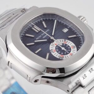 PATEK PHILIPPE NAUTILUS 5980 LUXURY REPLICA WATCHES BLUE DIAL STAINLESS STEEL 3K FACTORY 40MM 1 ĐỒNG HỒ PATEK PHILIPPE NAUTILUS 5980 REPLICA 11 DÂY THÉP 3K FACTORY 40MM (2)
