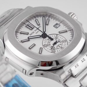 PATEK PHILIPPE NAUTILUS 5980 BEST COPIES WATCHES WHITE DIAL 3K FACTORY 40MM 1 ĐỒNG HỒ PATEK PHILIPPE NAUTILUS 5980 REPLICA 11 WHITE DIAL 3K FACTORY 40MM (2)