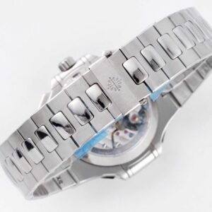 PATEK PHILIPPE NAUTILUS 5980 BEST COPIES WATCHES WHITE DIAL 3K FACTORY 40MM 8 ĐỒNG HỒ PATEK PHILIPPE NAUTILUS 5980 REPLICA 11 WHITE DIAL 3K FACTORY 40MM (9)