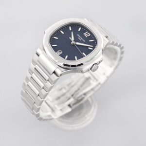 PATEK PHILIPPE NAUTILUS 7118 COPIES WATCHES BLUE DIAL 3K FACTORY 35.2MM 4 ĐỒNG HỒ PATEK PHILIPPE NAUTILUS 7118 REPLICA 11 BLUE DIAL 3K FACTORY 35 (6)