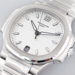 PATEK PHILIPPE NAUTILUS 7118 BEST REPLICA WATCHES WHITE DIAL 3K FACTORY 35.2MM 4 ĐỒNG HỒ PATEK PHILIPPE NAUTILUS 7118 REPLICA 11 WHITE DIAL 3K FACTORY 35 (6)