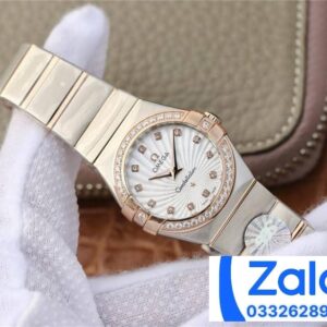 ĐỒNG HỒ NỮ OMEGA CONSTELLATION FAKE CAO CẤP NHÀ MÁY 3S MẶT TRÒN ĐÍNH ĐÁ 27MM 1 ĐỒNG HỒ NỮ OMEGA CONSTELLATION FAKE CAO CẤP NHÀ MÁY 3S MẶT TRÒN ĐÍNH ĐÁ 27MM