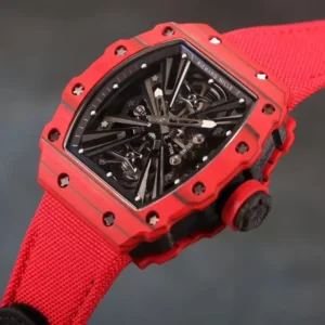 ĐỒNG HỒ NAM RICHARD MILLE RM12-01 REP CAO CẤP DÂY VẢI CANVAS ĐỎ 44MM 1 ĐỒNG HỒ NAM RICHARD MILLE RM12-01 REP CAO CẤP DÂY VẢI CANVAS ĐỎ 44MM