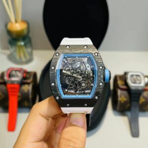 ĐỒNG HỒ NAM RICHARD MILLE RM055 REPLICA NHÀ MÁY RM DÂY ĐEO TRẮNG 45MM 1 ĐỒNG HỒ NAM RICHARD MILLE RM055 REPLICA NHÀ MÁY RM DÂY ĐEO TRẮNG 45MM