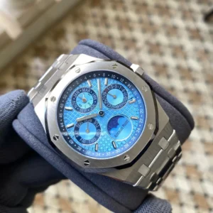 AUDEMARS PIGUET LUXURY WATCH REPLICAS ROYAL OAK APS FACTORY BLUE SKY DIAL 41MM 1 ĐỒNG HỒ AUDEMARS PIGUET ROYAL OAK REP 11 NHÀ MÁY APS CỌC DẠ QUANG 41MM