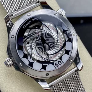 OMEGA SEAMASTER GOOD IMITATION WATCHES BLUE DIAL STAINLESS STEEL ANNIVERSARY VERSION VS FACTORY 42MM 4 ĐỒNG HỒ NAM OMEGA SEAMASTER FAKE 1:1 NHÀ MÁY VS PHIỂN BẢN KỶ NIỆM 42MM