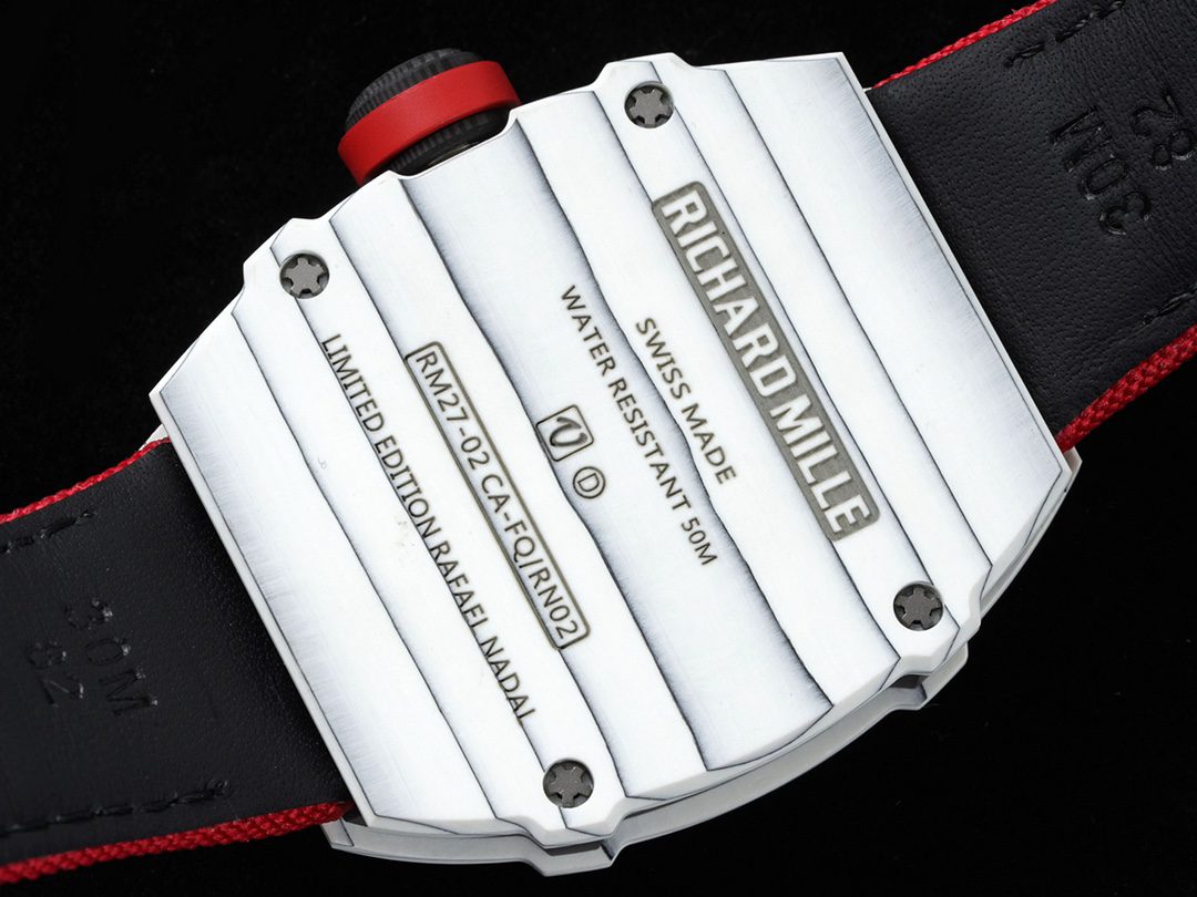 ĐỒNG HỒ NAM RICHARD MILLE RM27-02 REPLICA 11 DÂY VẢI CANVAS ĐỎ 42MM ĐỒNG HỒ NAM RICHARD MILLE RM27-02 REPLICA 11 DÂY VẢI CANVAS ĐỎ 42MM