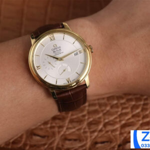 ĐỒNG HỒ NAM OMEGA DE VILLE FAKE 11 NHÀ MÁY AZ DÂY DA VỎ VÀNG GOLD 40MM 6 ĐỒNG HỒ NAM OMEGA DE VILLE FAKE 11 NHÀ MÁY AZ DÂY DA VỎ VÀNG GOLD 40MM