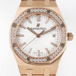 AUDEMARS PIGUET REPLICAS WATCHES ROYAL OAK 77350ST BV FACTORY ROSE GOLD 34MM 1 ĐỒNG HỒ AUDEMARS PIGUET ROYAL OAK 77350ST FAKE NHÀ MÁY BV VÀNG HỒNG 34MM