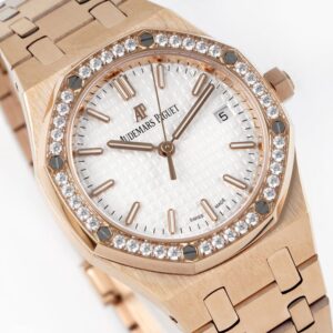 AUDEMARS PIGUET REPLICAS WATCHES ROYAL OAK 77350ST BV FACTORY ROSE GOLD 34MM 2 ĐỒNG HỒ AUDEMARS PIGUET ROYAL OAK 77350ST FAKE NHÀ MÁY BV VÀNG HỒNG 34MM