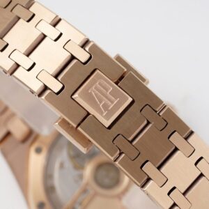 AUDEMARS PIGUET REPLICAS WATCHES ROYAL OAK 77350ST BV FACTORY ROSE GOLD 34MM 5 ĐỒNG HỒ AUDEMARS PIGUET ROYAL OAK 77350ST FAKE NHÀ MÁY BV VÀNG HỒNG 34MM
