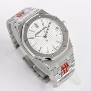 AUDEMARS PIGUET REPLICA WATCHES ROYAL OAK OR FACTORY WHITE DIAL 41MM 1 ĐỒNG HỒ AUDEMARS PIGUET ROYAL OAK REPLICA 1:1 NHÀ MÁY OR WHITE 41MM