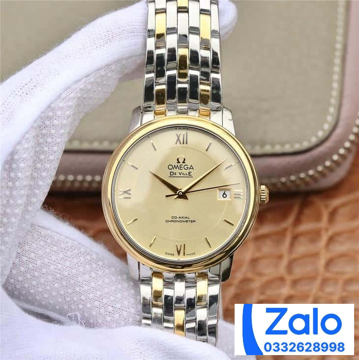 ĐỒNG HỒ NAM OMEGA DE VILLE FAKE 1:1 NHÀ MÁY VK VIỀN TRƠN MẶT VÀNG 36.8MM ĐỒNG HỒ NAM OMEGA DE VILLE FAKE 1:1 NHÀ MÁY VK VIỀN TRƠN MẶT VÀNG 36.8MM