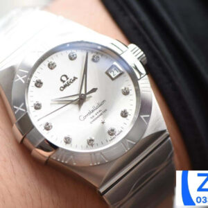 ĐỒNG HỒ NAM OMEGA CONSTELLATION FAKE 1:1 NHÀ MÁY VS MẶT CHẢI TIA 38MM 7 ĐỒNG HỒ NAM OMEGA CONSTELLATION FAKE 1:1 NHÀ MÁY VS MẶT CHẢI TIA 38MM