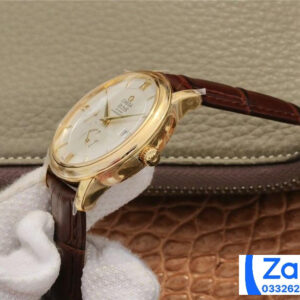 ĐỒNG HỒ NAM OMEGA DE VILLE FAKE 1:1 NHÀ MÁY DV MẶT TRÒN MÀU VÀNG 40MM 2 ĐỒNG HỒ NAM OMEGA DE VILLE FAKE 1:1 NHÀ MÁY DV MẶT TRÒN MÀU VÀNG 40MM