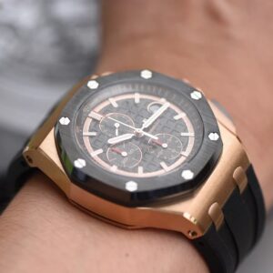 ĐỒNG HỒ AUDEMARS PIGUET ROYAL OAK OFFSHORE 26400 REP NHÀ MÁY JF 6 KIM 44MM 5 ĐỒNG HỒ AUDEMARS PIGUET ROYAL OAK OFFSHORE 26400 REP NHÀ MÁY JF 6 KIM 44MM