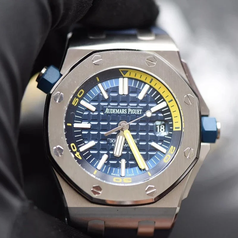 ĐỒNG HỒ NAM AUDEMARS PIGUET ROYAL OAK 15710 REPLICA NHÀ MÁY JF MẶT XANH 42MM ĐỒNG HỒ NAM AUDEMARS PIGUET ROYAL OAK 15710 REPLICA NHÀ MÁY JF MẶT XANH 42MM